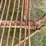 3-seater rattan bench from the 70s