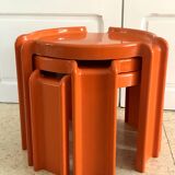 Nesting coffee tables by Giotto Stoppino for Kartell vintage 1970