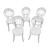 Five garden chairs 70s