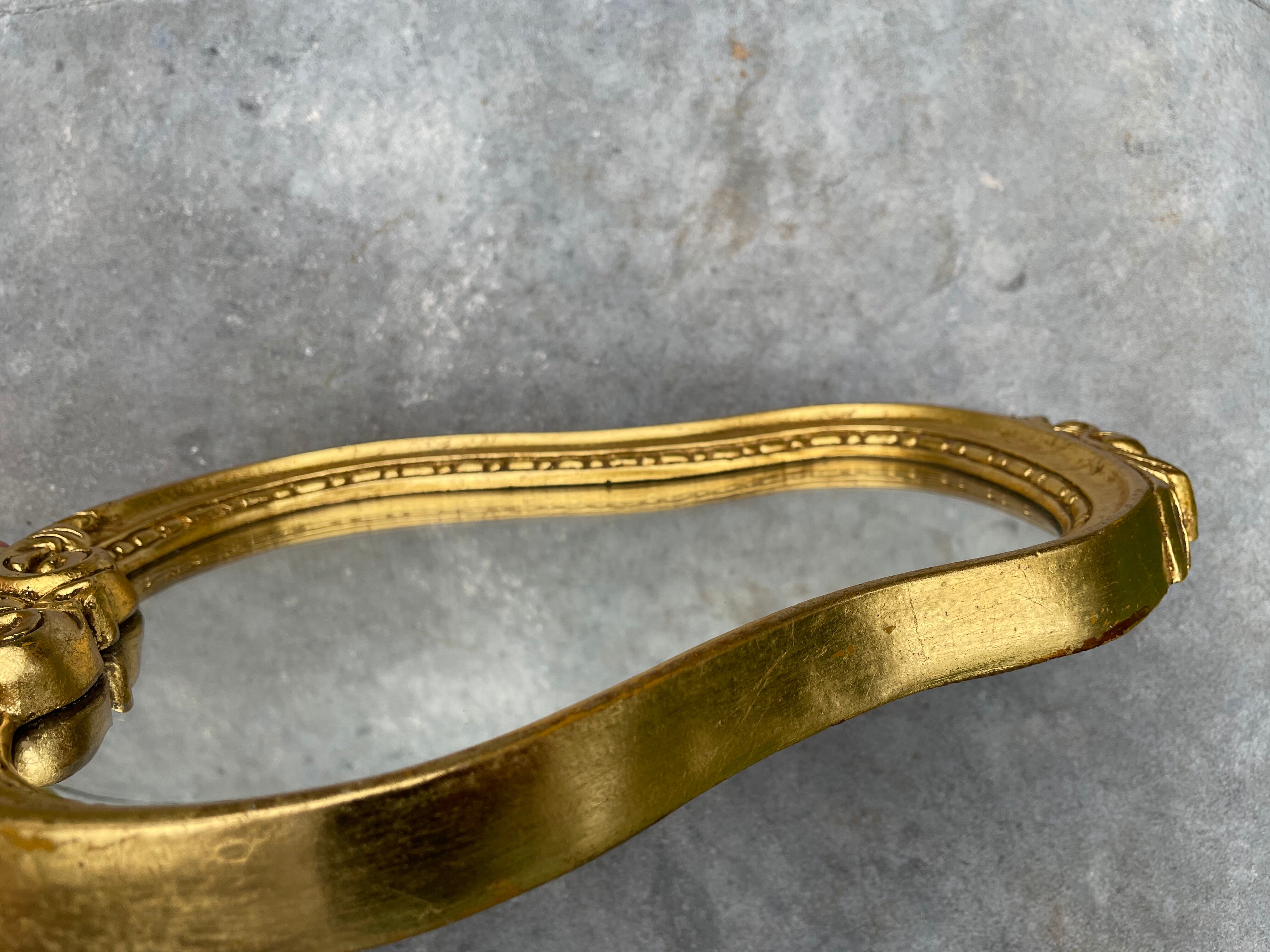 Vintage gold mirror 32 X 18cm