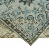 Overdyed Wool Vintage Handmade Carved Rug 170 cm x 297 cm