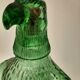 Bouteille en verre vert forme aigle style empoli