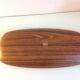 Oval flat imitation wood by Caleppio Robex / vintage 60s-70s
