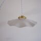 Vintage white opaline pendant lamp