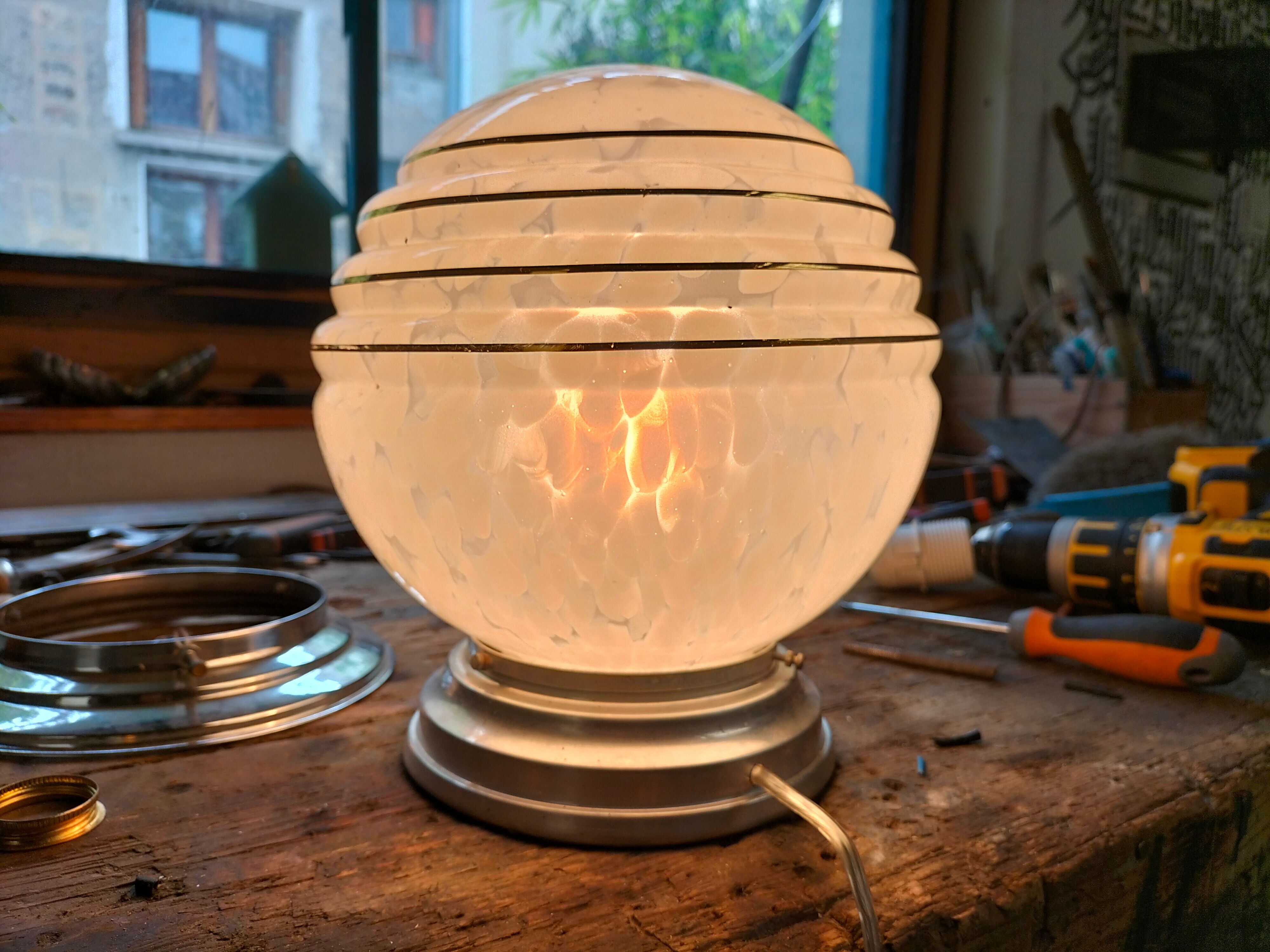 Lampe art deco