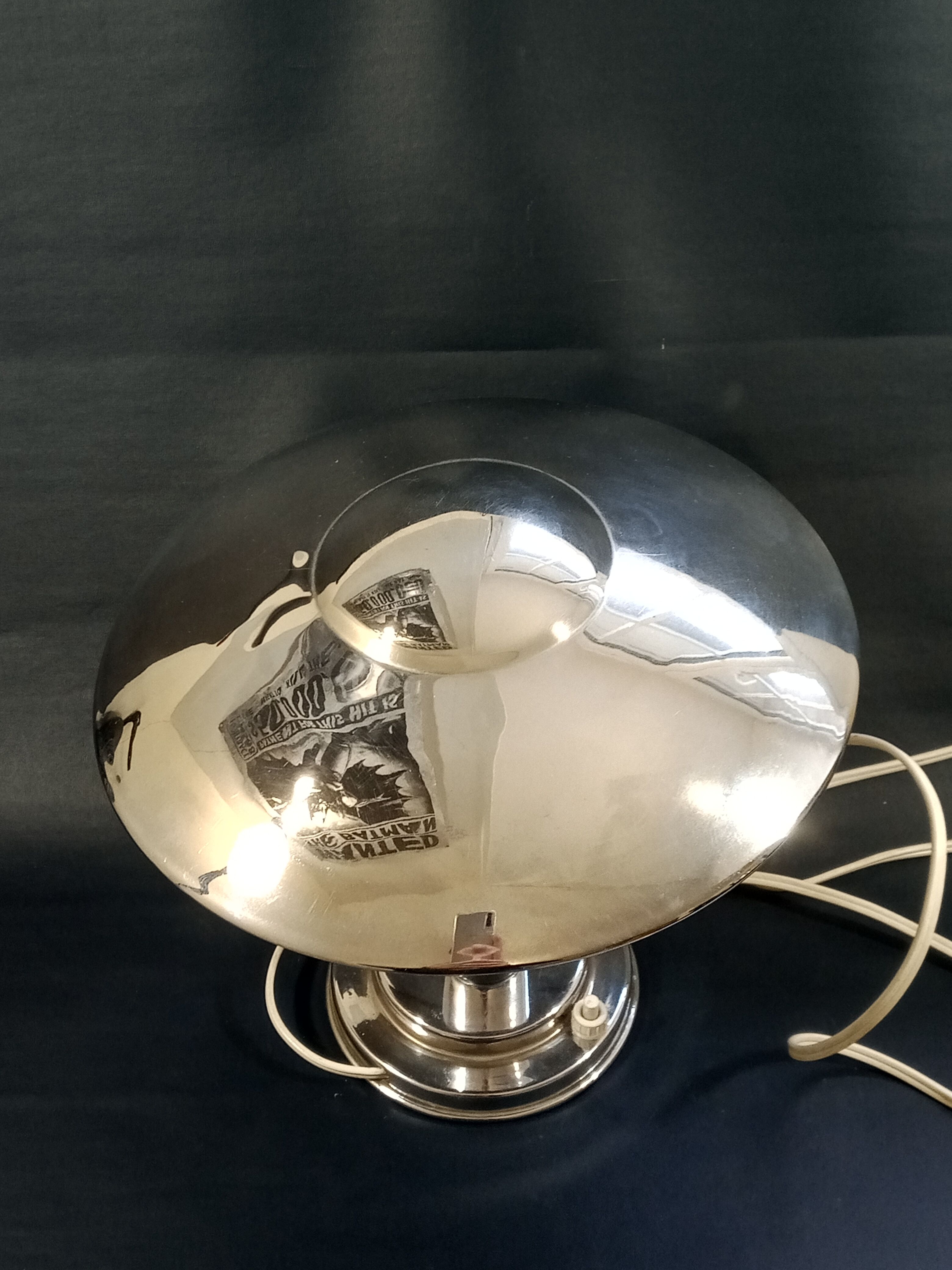 60/70 year chrome mushroom lamp