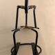 Metal and rattan skier candle holder Laurids Lonborg, 1960