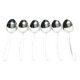 Georg jensen - cypress model - set of 6 table spoons in silver