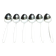 Georg jensen - cypress model - set of 6 table spoons in silver
