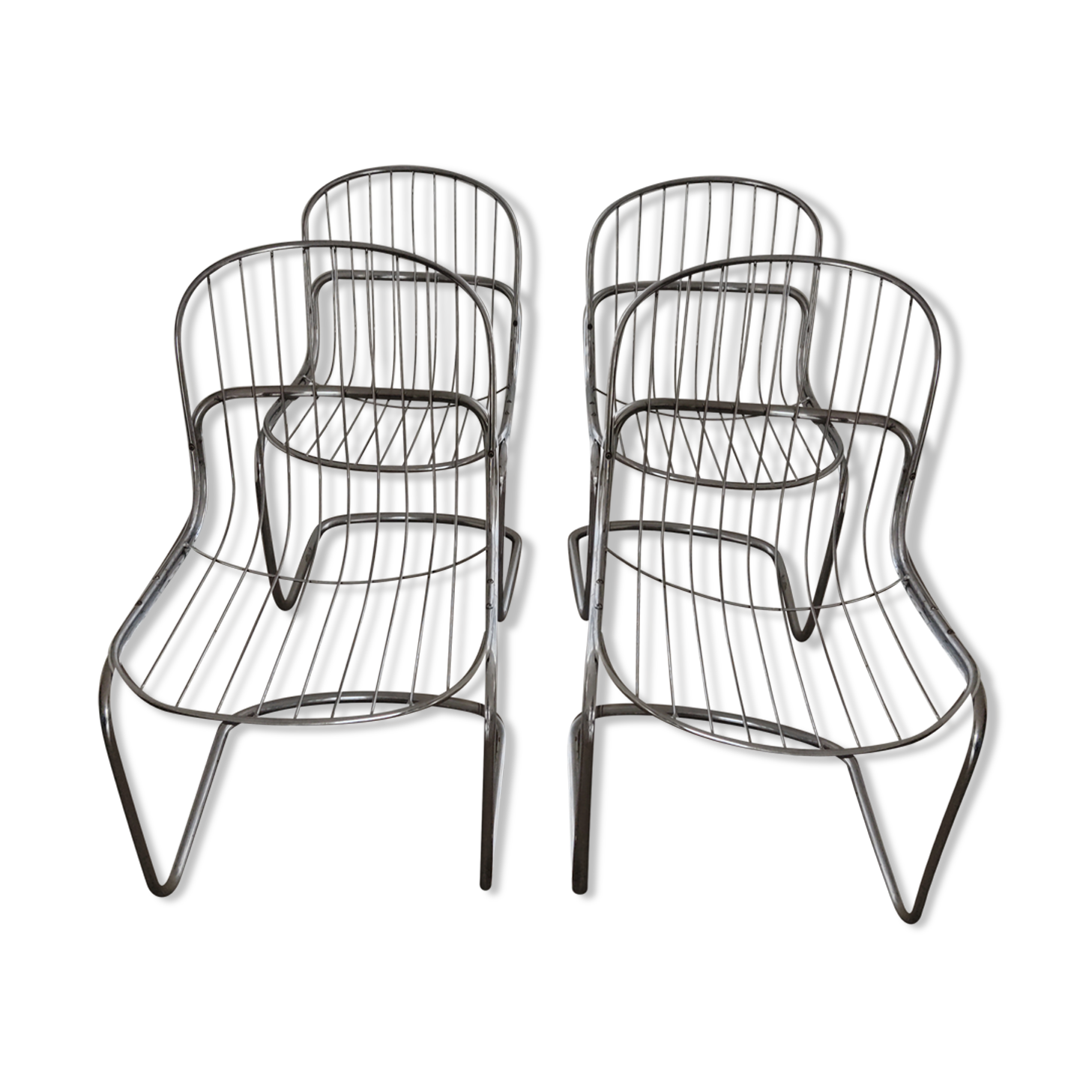 Set of 4 Gastone Rinaldi chairs