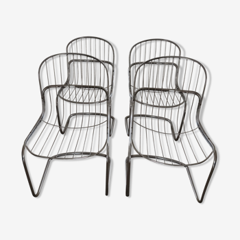 Set of 4 Gastone Rinaldi chairs