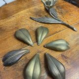 Cendrier fleur en bronze 