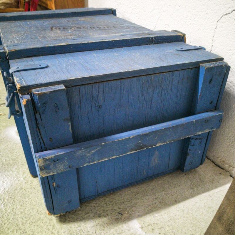 Wooden military crate