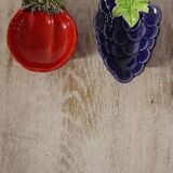 Two vintage fruit-shaped bowls