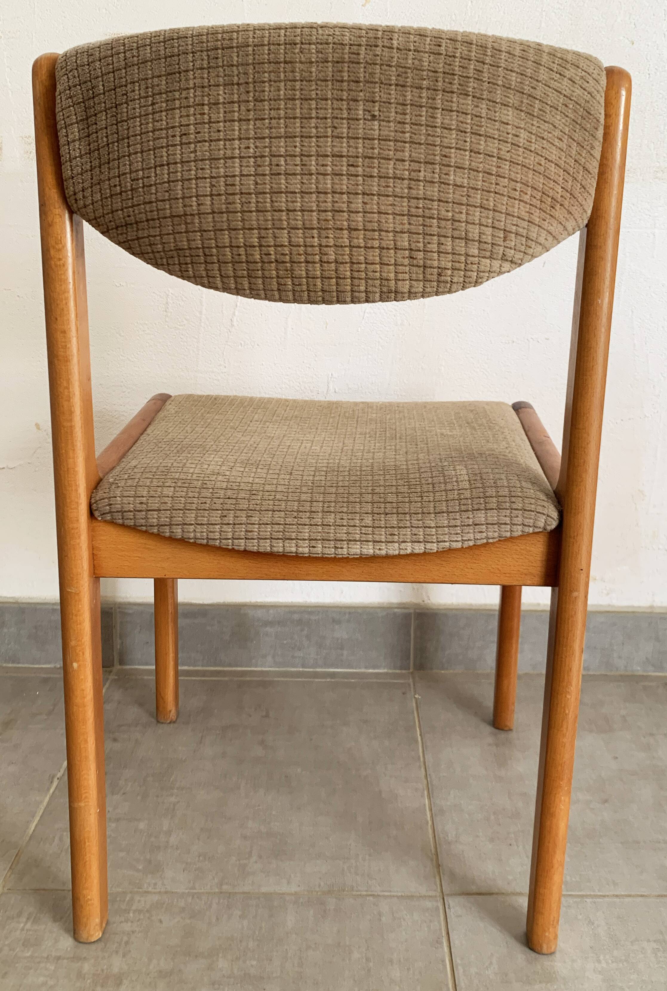 Set de 4 chaises vintage baumann des années 50