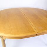 Oval Dining Table Model 140 Made In Oak & Brass By Borge Mogensen From 1950