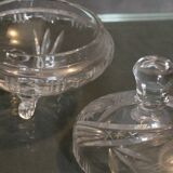 Crystal candy with a carved decoration