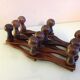 Ten-headed accordion coat holder / vintage 60s-70s