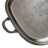 Rectangular silver-plated tray from the St Hilaire house.
