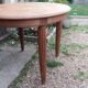 Art Deco table in solid oak