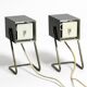 Pair of beautiful Mid Century Modern metal lamps from Kaiser Leuchten