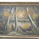 Dipinto d’atmosfera "Paesaggio Autunnale" – Vintage anni '70 con Cornice Do