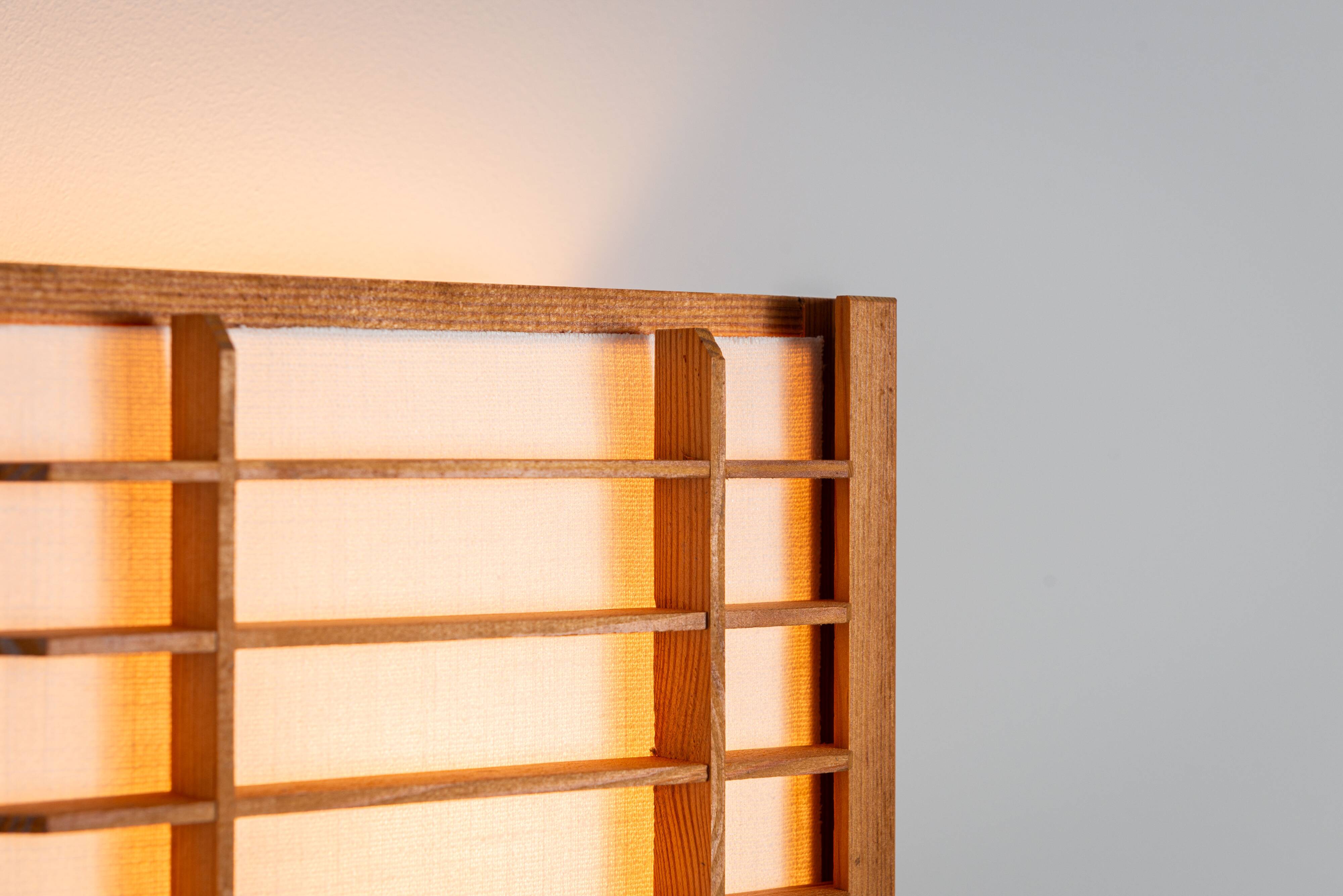 Paire de lampes murales en pin produites par Alda Sweden