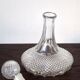 Carafe à vin en verre taillé diamant