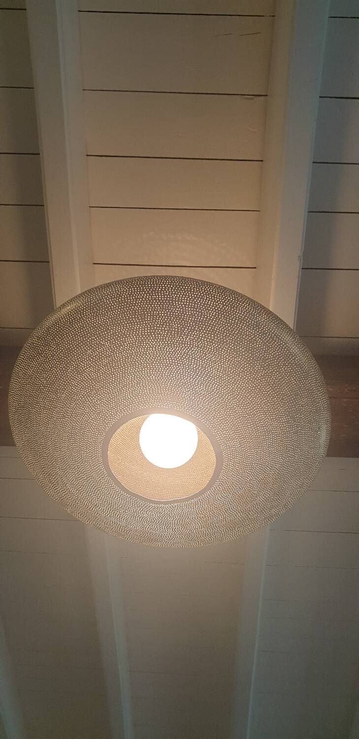 Perforated metal pendant D65