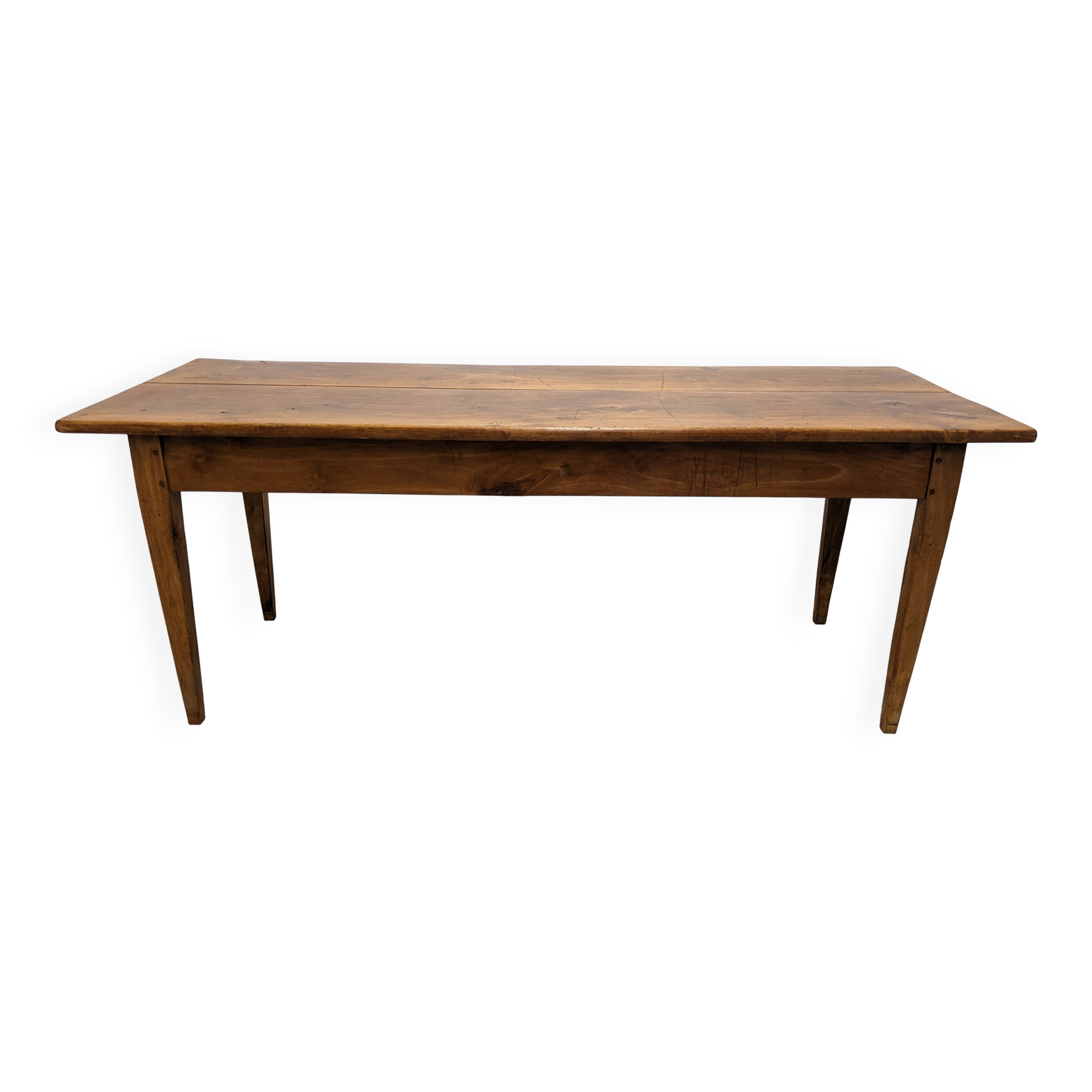 Burgundian farmhouse table in walnut, France early 19th century.