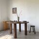 Round table 1950s constructivist walnut