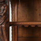Baroque Style Display Case in Oak, Belgium, 1950s