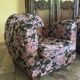 Pair of armchair club tapestry art deco