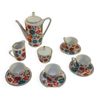 Vintage flower coffee service