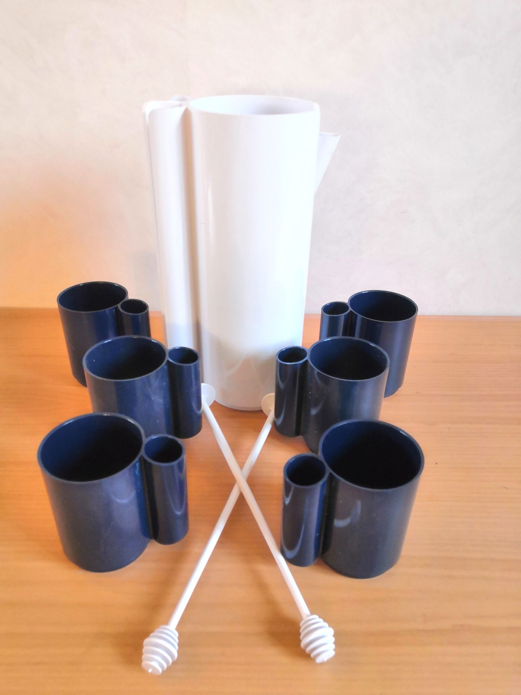 Two-tone orangeade service design Jean Pierre Vitrac 70s