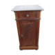 Old bedside table, marble top