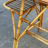 Vintage rattan desk from the 60s