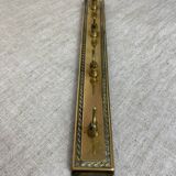 Four-hook brass coat rack