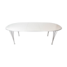 Table à manger Super Ellipse avec stratifié blanc par Piet Hein et Arne Jacobsen