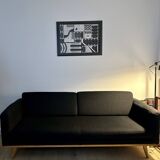 Dark grey 3-seater Scandinavian-style sofa by Habitat