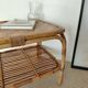Vintage rattan coffee table from the 70s - organic lines, Riviera spirit.