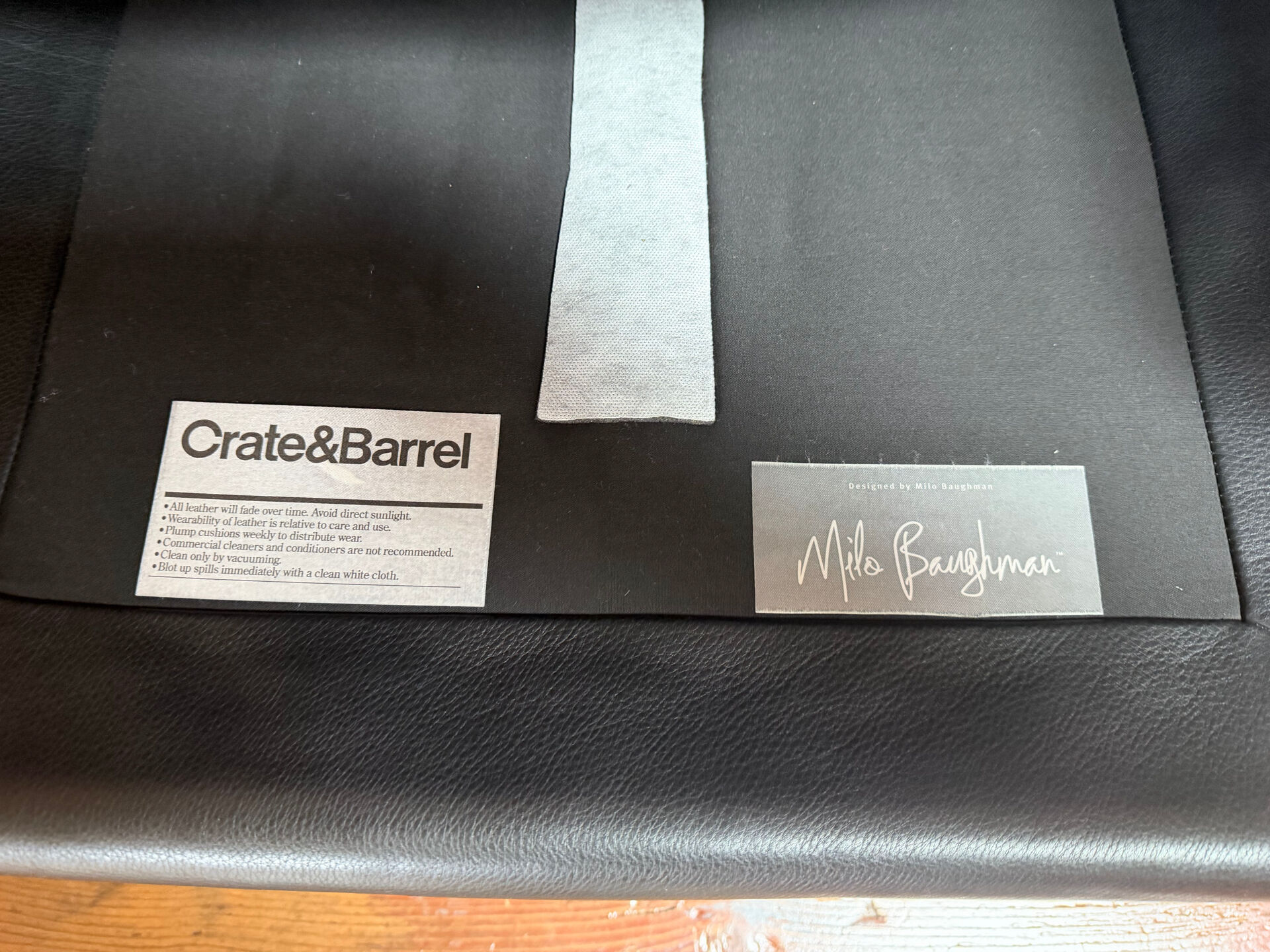 2 chairs Crate & Barrel Milo Baughman