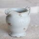 Vintage white porcelain milk jug – Romantic floral pattern