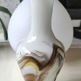 Vase in vintage blown opaline glass