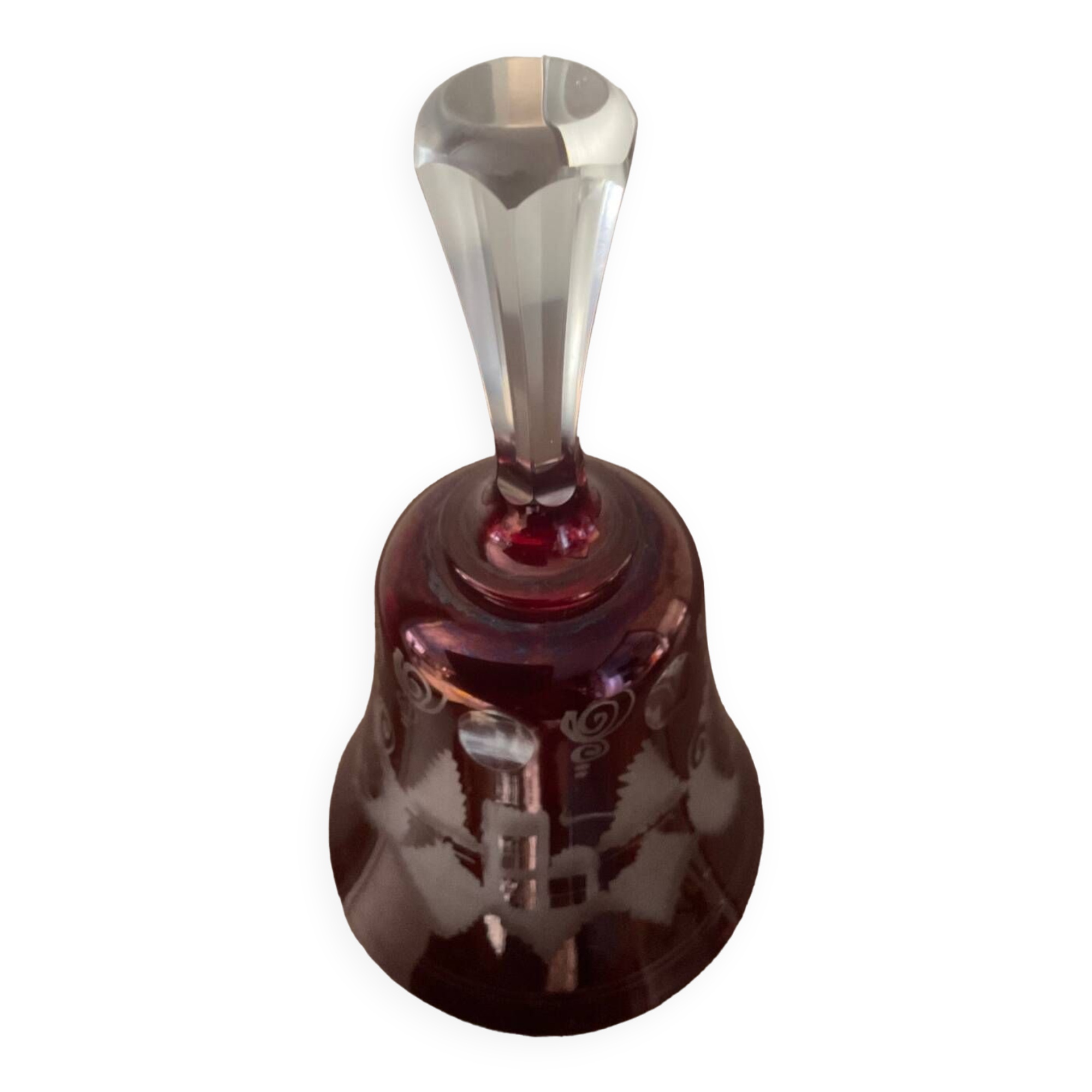 Bohemian crystal table bell