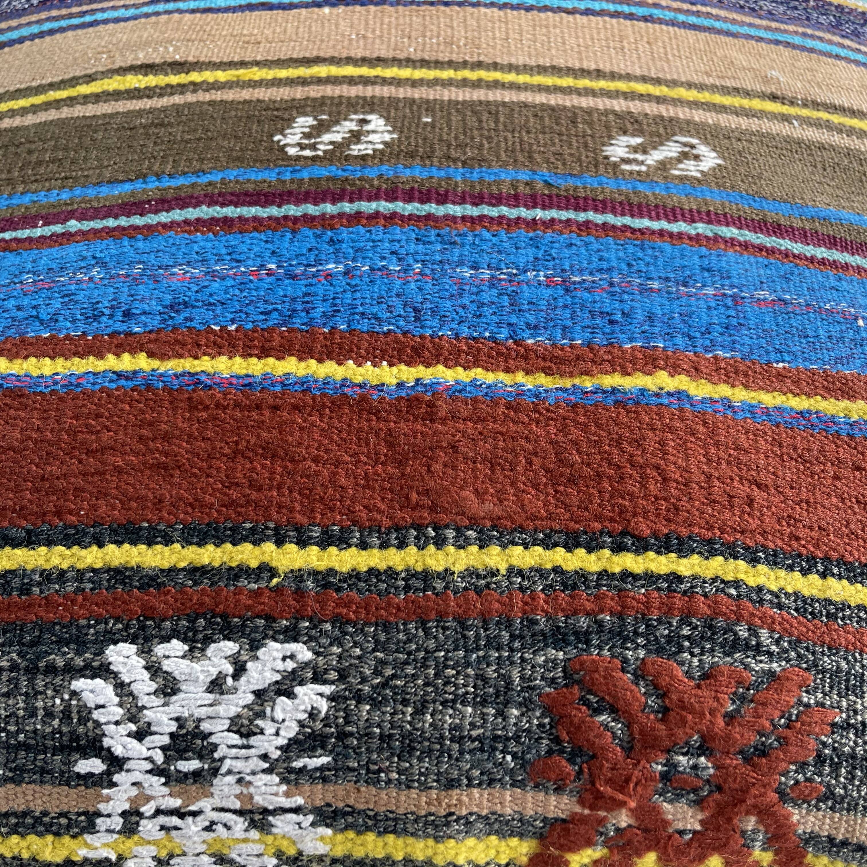 Vintage turkish kilim cushion cover 60 x 60 cm