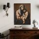 Antique Italian painting Madonna and Child from the 18th century