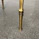 Mid-century German Hollywood neoclassical brass and glass side table from the 1950s.