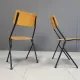 Post modern plywood dining chairs, 1970s