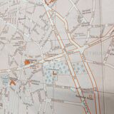 Angers vintage map 74x54cm